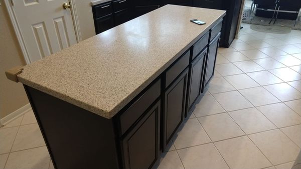 Before & After Kitchen Cabinet Painting & Backsplash Installation in Sugarland, TX (9)