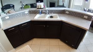 Before & After Kitchen Cabinet Painting & Backsplash Installation in Sugarland, TX (7)
