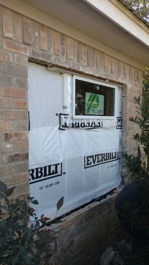 Before, During & After Brick Installation & Window Replacement in Sugarland, TX (2)