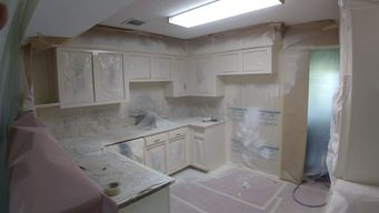 Before, During, & After Kitchen Cabinet Painting in Katy, TX (4)