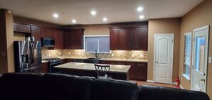 Full Kitchen Remodeling in Cypress, TX
(Cabinet, granite, and back splash installation.
Flooring installation & painting) (2)