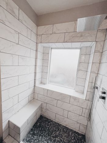 Remodeled bathroom in Richmond, TX by Infinite Designs