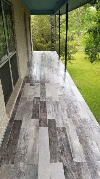 Flooring Installation on a Porch in Richmond, TX (1)