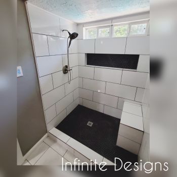 Walk in shower installation in Fulshear