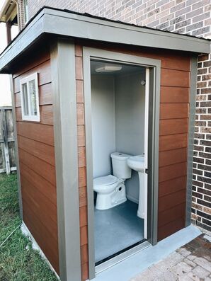 Outdoor Bathroom Construction in Richmond, TX (2)