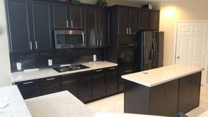 Before & After Kitchen Cabinet Painting & Backsplash Installation in Sugarland, TX (6)