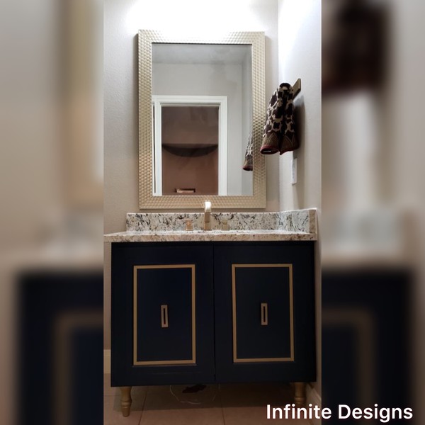 Custom Bathroom Vanity with Granite Countertop in Richmond, TX (1)