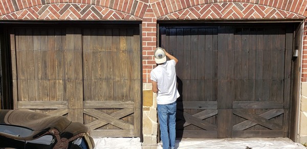 Before & After Garage Door Restraining in Sugarland,  TX (1)